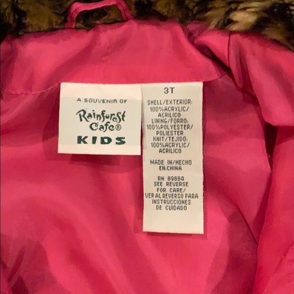 *SOLD* Toddler Leopard Faux Fur Bomber - Picture 2 of 3